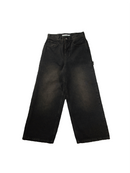 "NEW ROOTS" Denim Pants BLACK
