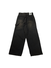 "NEW ROOTS" Denim Pants BLACK