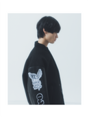 "NEXT LEVEL" Stadium Jacket BLACK x BLACK