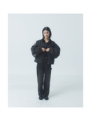 "NEW ROOTS" Denim Jacket BLACK