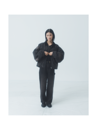 "NEW ROOTS" Denim Jacket BLACK