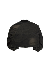 "NEW ROOTS" Denim Jacket BLACK