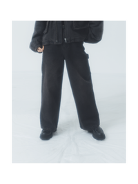 "NEW ROOTS" Denim Pants BLACK