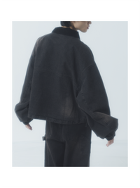 "NEW ROOTS" Denim Pants BLACK